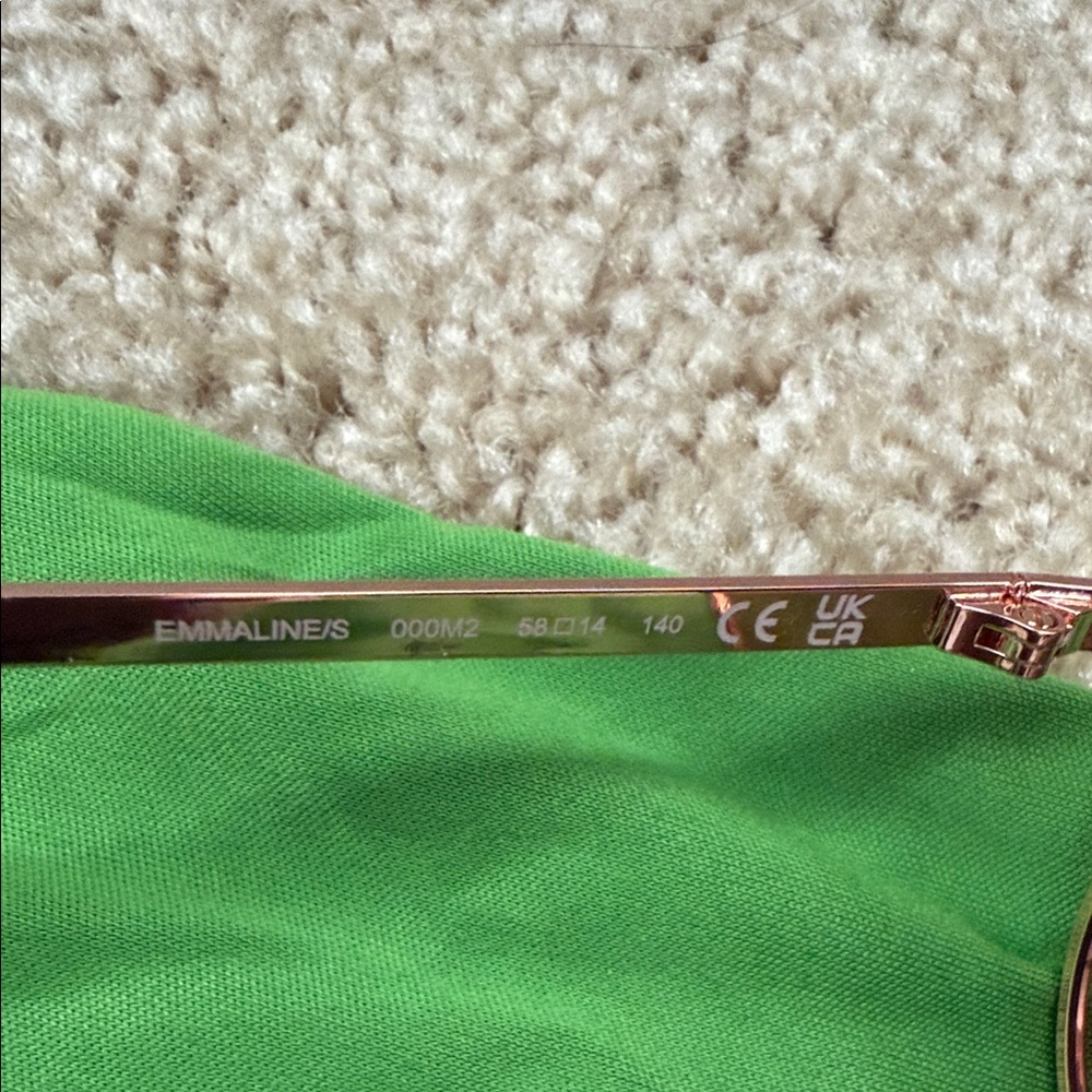 kate spade Emmaline Rose Gold Frame Aviator Sunglasses New - Picture 2 of 8